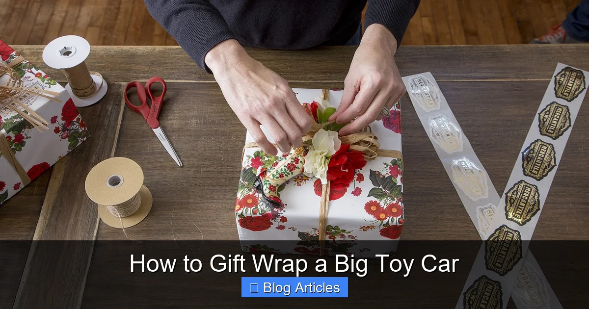 How to Gift Wrap a Big Toy Car
