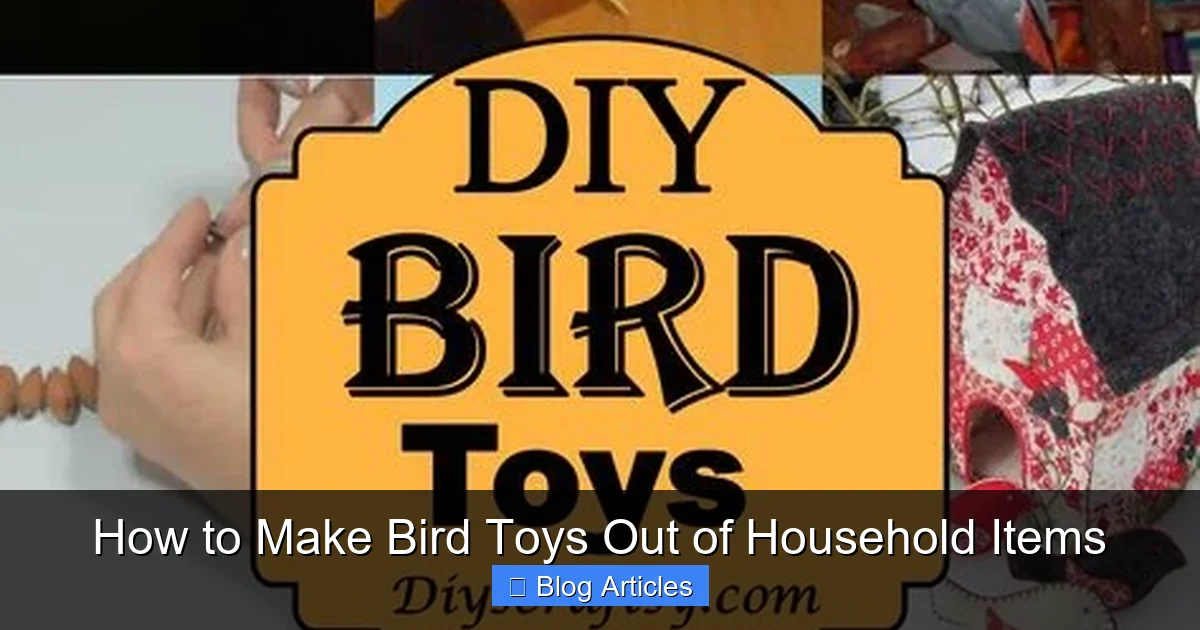 How to Make Bird Toys Out of Household Items